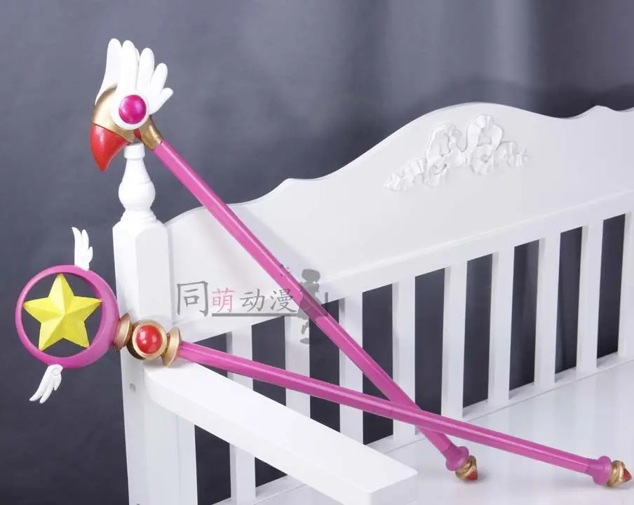 

New CARDCAPTOR SAKURA Card Captor Sakura Birdhead Star Magic Stick Wand Staves Cosplay Accessorie Porp Gifts