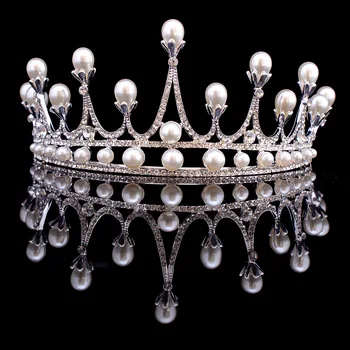 New Pearls Bridal Tiaras Crowns Crystal Rhinestone Headdress Pageant Bridal Wedding Bride Accessories Wedding Headpiece Tiara
New Pearls Bridal Tiaras Crowns Crystal Rhinestone Headdress Pageant Bridal Wedding Bride Accessories Wedding Headpiece Tiara