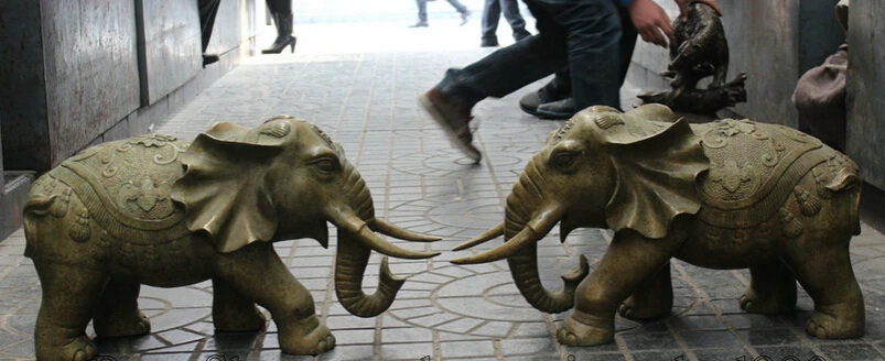 JP S061 29" Chinese Fengshui Bronze Animal Bat Elephant Fu chiropter Flower Statue Pair
JP S061 29" Chinese Fengshui Bronze Animal Bat Elephant Fu chiropter Flower Statue Pair