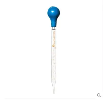 2pcs 5ml Glass Graduated Pipette Dropper Transfer Pipette with Red or Blue Bulb Size10x195mm -Pack Of 2
2pcs 5ml Glass Graduated Pipette Dropper Transfer Pipette with Red or Blue Bulb Size10x195mm -Pack Of 2