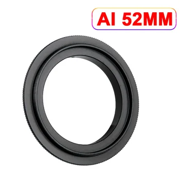 

new Aluminum Camera Macro Lens Reverse Adapter Ring for Nikon AI to 49mm 52mm 55mm 58mm 62mm 67mm 72mm 77mm Thread Mount