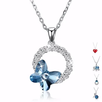 925 sterling silver necklace long stealth Fine jewelry Crystals from Swarovsk female pendant chain jewelry Butterfly pendant new
925 sterling silver necklace long stealth Fine jewelry Crystals from Swarovsk female pendant chain jewelry Butterfly pendant new