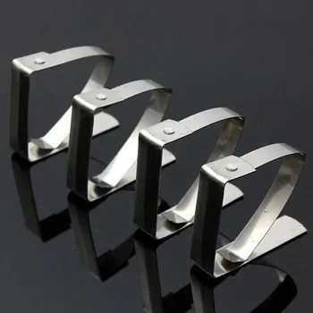 4PCS Simple Stainless Steel Tablecloth Tables Cover Clips Holder Cloth Clamps Party Picnic School Office Clips Supplies
4PCS Simple Stainless Steel Tablecloth Tables Cover Clips Holder Cloth Clamps Party Picnic School Office Clips Supplies