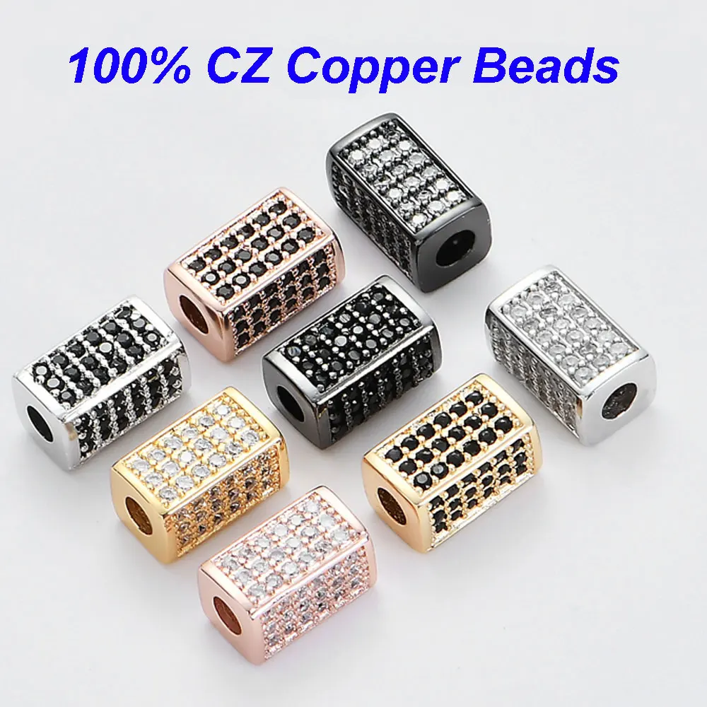 Fabulous Rectangular Spacer Beads for Men's Bracelets Vnistar Copper Cubic Zirconia Beads DIY Jewelry Making Beads Wholesale
Fabulous Rectangular Spacer Beads for Men's Bracelets Vnistar Copper Cubic Zirconia Beads DIY Jewelry Making Beads Wholesale