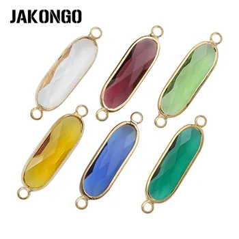 JAKONGO Gold Color Oval Clear Glass Connectors for Jewelry Making Bracelet Findings Accessories DIY Craft 32x8mm 6pcs/lot
JAKONGO Gold Color Oval Clear Glass Connectors for Jewelry Making Bracelet Findings Accessories DIY Craft 32x8mm 6pcs/lot