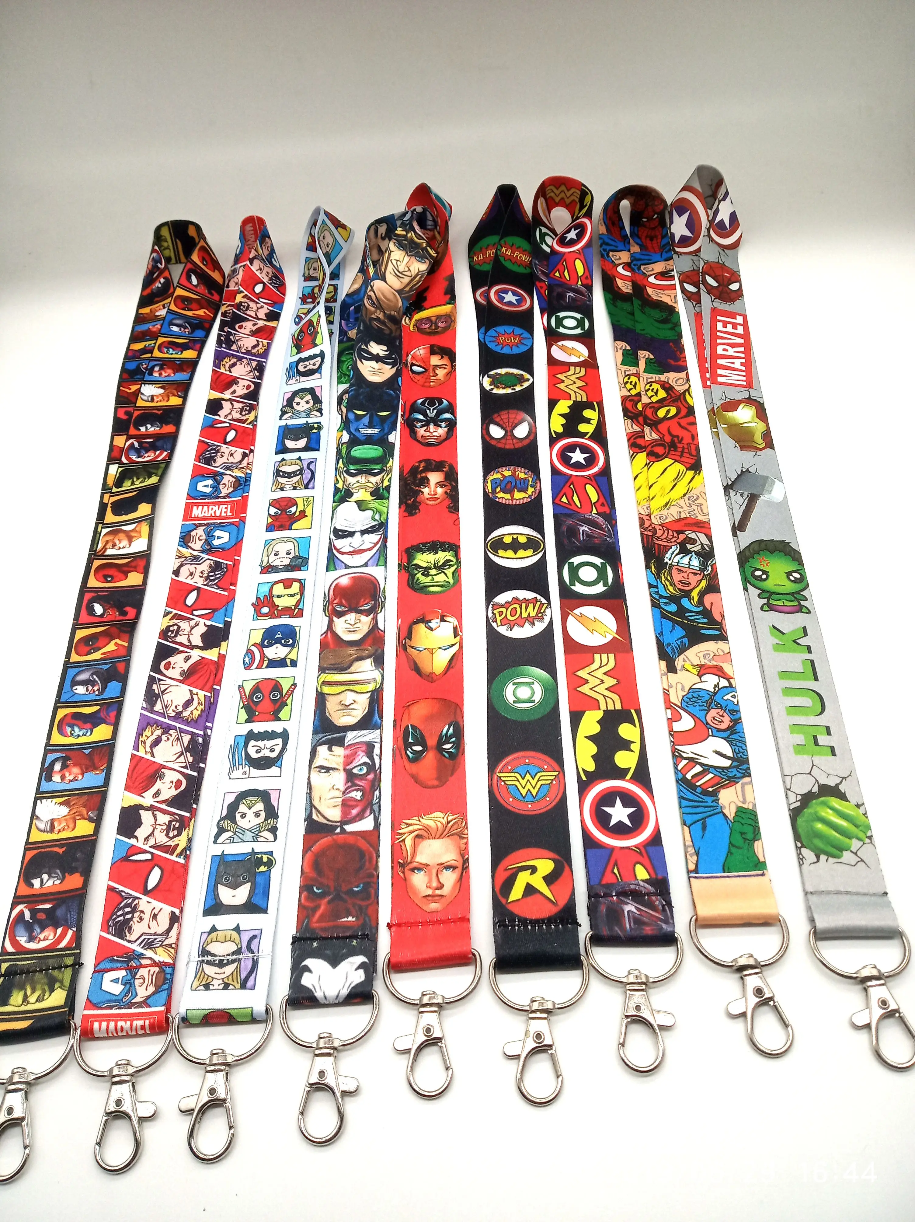Hot Sale! 10 pcs /20 pcs/30pcs cartoon Superhero Avengers Lanyard Neck Strap Card Bus ID Holders With Key Chain
Hot Sale! 10 pcs /20 pcs/30pcs cartoon Superhero Avengers Lanyard Neck Strap Card Bus ID Holders With Key Chain