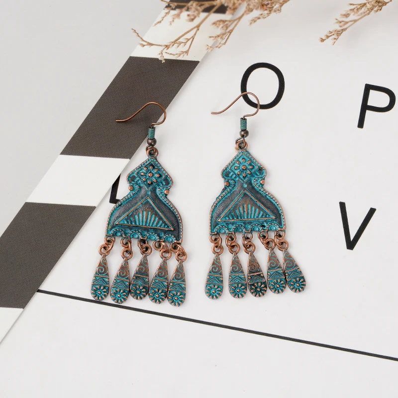Chandelier Ancient bronze Green drop earrings Boho Ethnic hanging earrings dangle Earrings for women Bohemian Jewelry For friend
Chandelier Ancient bronze Green drop earrings Boho Ethnic hanging earrings dangle Earrings for women Bohemian Jewelry For friend
