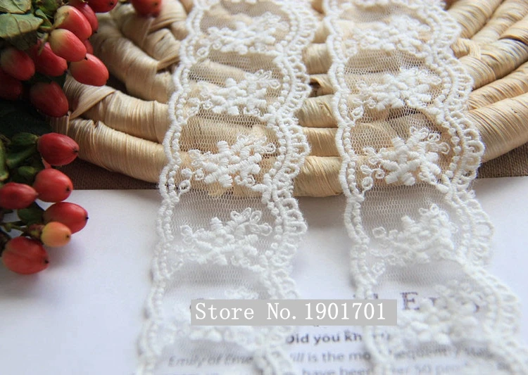 

10yard/lot width 4cm embroidered lace fabric , DIY handmade lace materials, clothing accessories lace