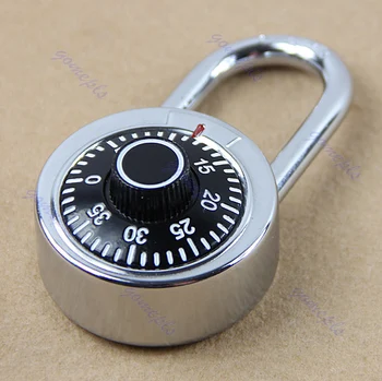 OOTDTY Chrome Plated Steel Construction With Hardened Steel Shackle Dial Combination Luggage Suitcase Locker Lock Padlock
OOTDTY Chrome Plated Steel Construction With Hardened Steel Shackle Dial Combination Luggage Suitcase Locker Lock Padlock