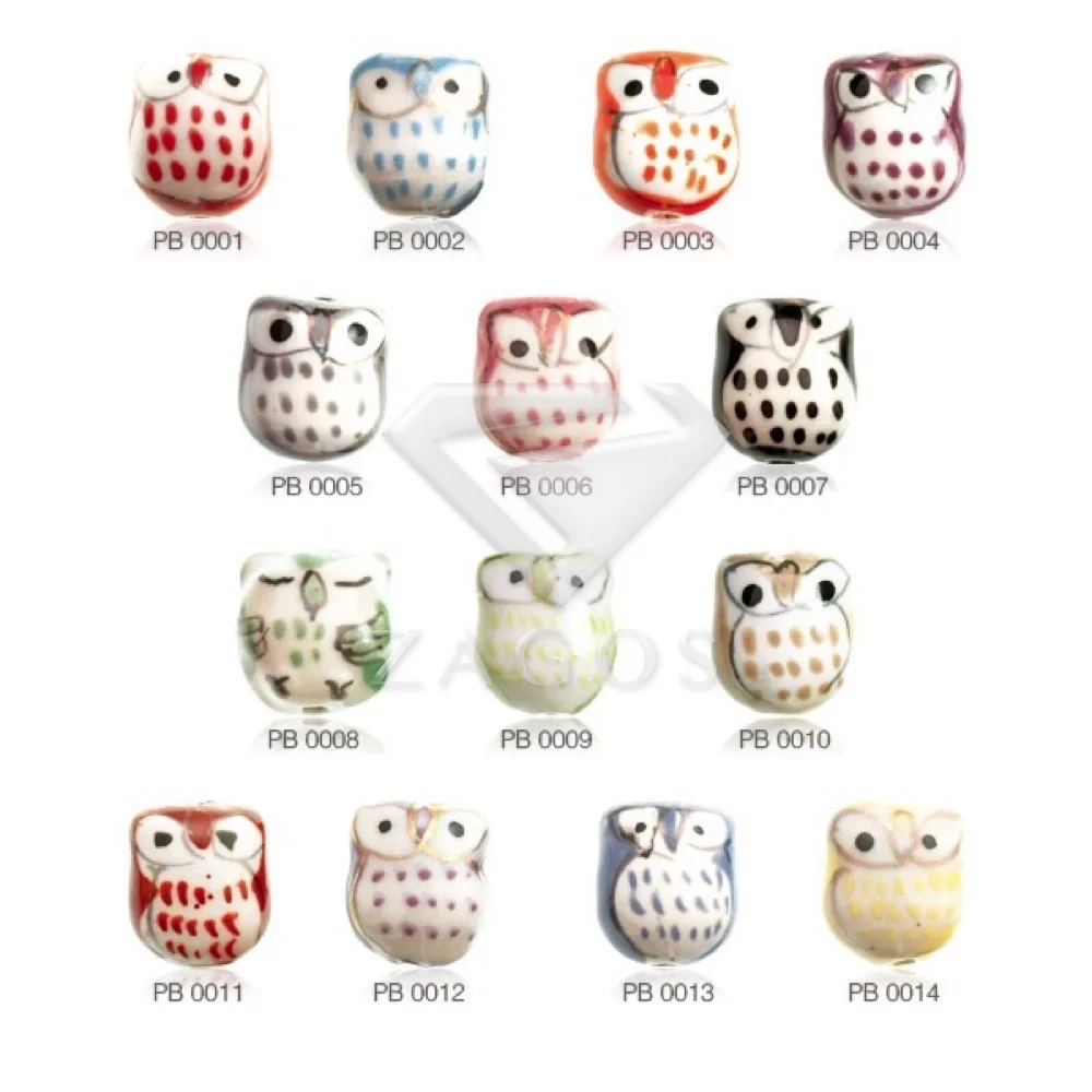 10Pcs 17x15x13nn Owl Animals Porcelain Handmade Beads Pendants Fit Bracelet Necklace 14 Color Choose Wholesale PB0001-14
10Pcs 17x15x13nn Owl Animals Porcelain Handmade Beads Pendants Fit Bracelet Necklace 14 Color Choose Wholesale PB0001-14