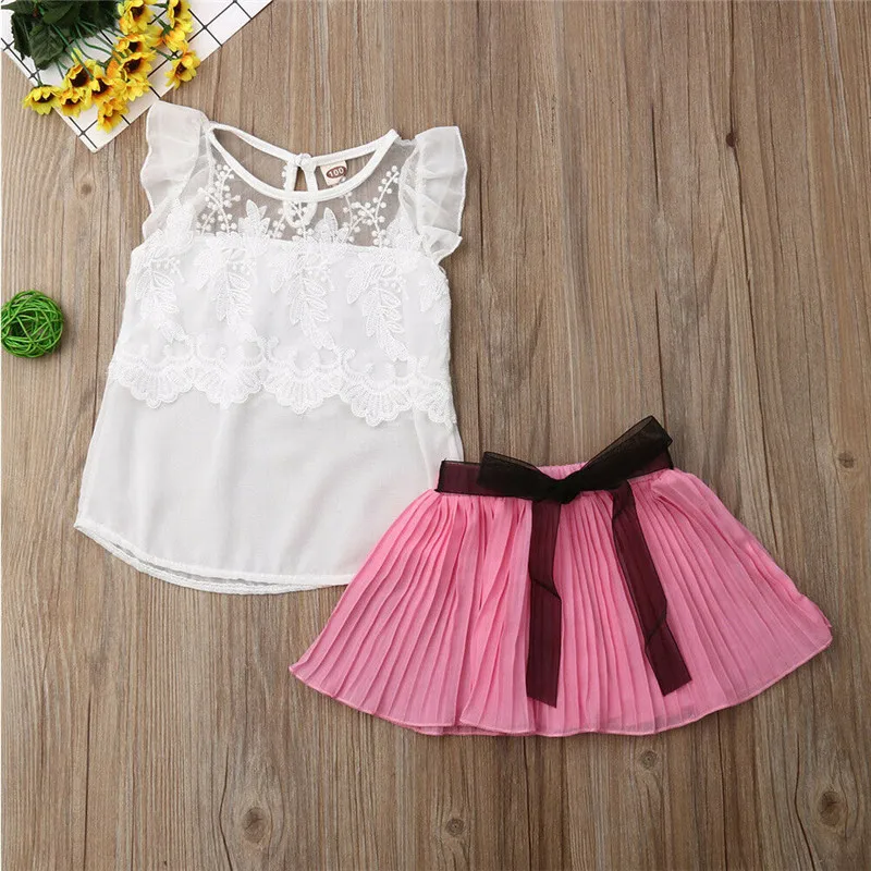 Fashion 2019 lovely baby girl clothes 2PCS Toddler Kids Baby Girls Outfits T-shirt Tops+Bowknot Skirt Clothes Set
Fashion 2019 lovely baby girl clothes 2PCS Toddler Kids Baby Girls Outfits T-shirt Tops+Bowknot Skirt Clothes Set