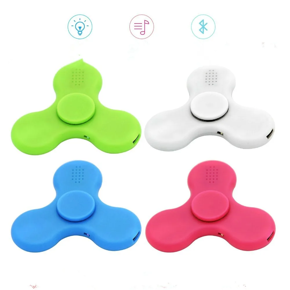 Fidget Spinner LED Bluetooth Speaker Hand Spinner Tri Spinning Top Decompression Finger Spiner Toys Pink Blue Green White
Fidget Spinner LED Bluetooth Speaker Hand Spinner Tri Spinning Top Decompression Finger Spiner Toys Pink Blue Green White
