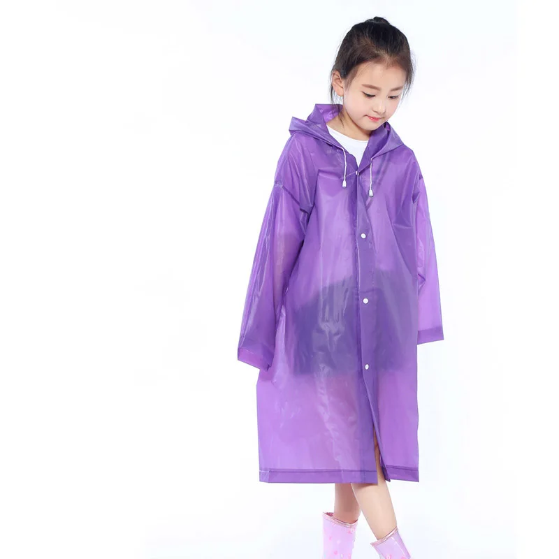 Children EVA Transparent Fashion Frosted Child Raincoat For Children Girl And Boy Rainwear Outdoor Hiking Travel Rain Gear Coat
Children EVA Transparent Fashion Frosted Child Raincoat For Children Girl And Boy Rainwear Outdoor Hiking Travel Rain Gear Coat
