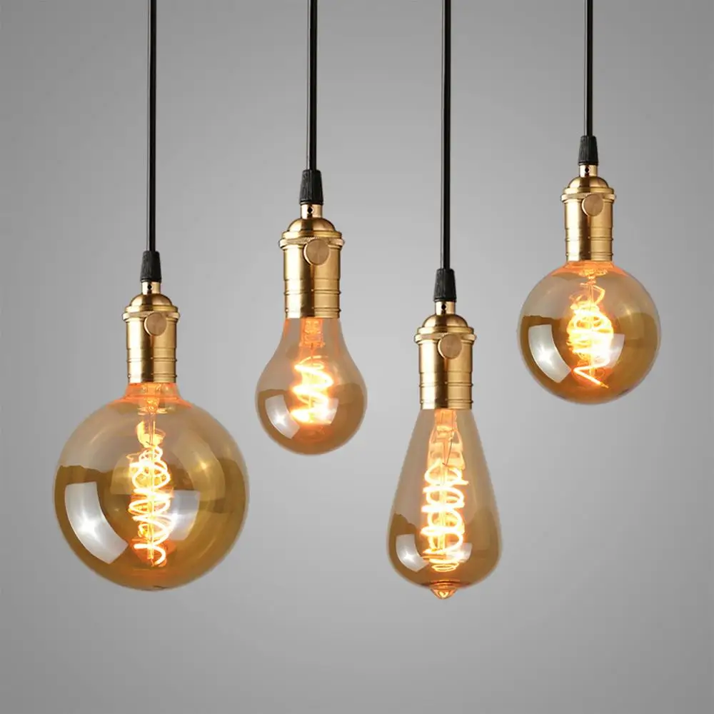 Retro Edison Light Bulb E27 110V/ 220V 3W G80 G95 G125 ST64 A60 Filament Incandescent Ampoule Bulbs Vintage decor Edison Lamp
Retro Edison Light Bulb E27 110V/ 220V 3W G80 G95 G125 ST64 A60 Filament Incandescent Ampoule Bulbs Vintage decor Edison Lamp