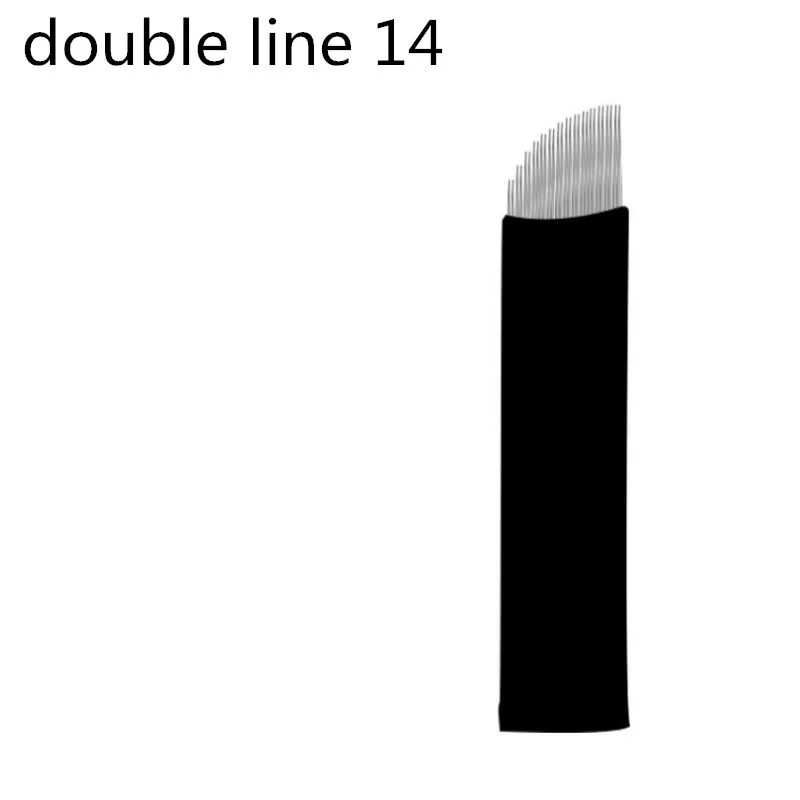 Double Row 14pins Eyebrow Permanent Makeup needles eye line 3d Microblading make up tattoos flat microblade
Double Row 14pins Eyebrow Permanent Makeup needles eye line 3d Microblading make up tattoos flat microblade