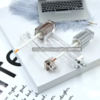 6ml Empty Rose Gold Cosmetic Eyeliner Tube Plastic Transparent Square Makeup Eyelashes Growth Liquid Refillable Container Bottle
6ml Empty Rose Gold Cosmetic Eyeliner Tube Plastic Transparent Square Makeup Eyelashes Growth Liquid Refillable Container Bottle