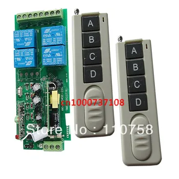 85V-250V Wide Range Output 315/433MHZ 4CH RF Wireless Remote Control System 220V. Remote Power SwitchON/OFF 4 remote control
85V-250V Wide Range Output 315/433MHZ 4CH RF Wireless Remote Control System 220V. Remote Power SwitchON/OFF 4 remote control