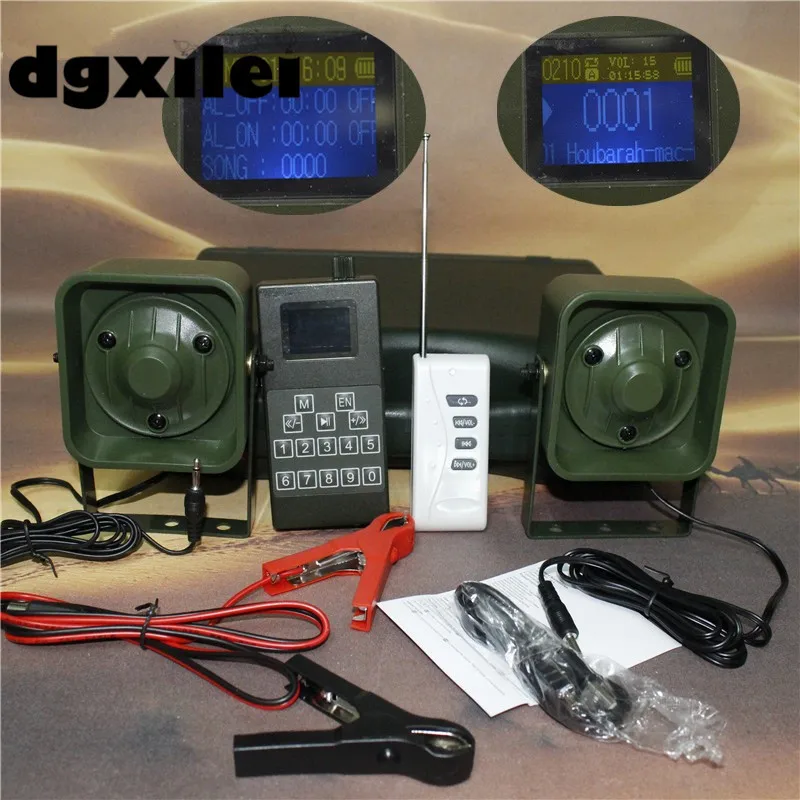 Digital Hunting Decoy 50W 150dB DC 12V Mp3 Player For Hunting Birds Two Speakers Bird Sound player
Digital Hunting Decoy 50W 150dB DC 12V Mp3 Player For Hunting Birds Two Speakers Bird Sound player