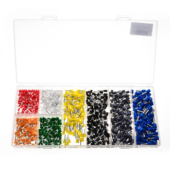 800Pcs Insulated Copper Cord Pin End Crimp Terminal Kit Electrical Wire Crimping Terminals Ferrules Connectors AWG 20-10
800Pcs Insulated Copper Cord Pin End Crimp Terminal Kit Electrical Wire Crimping Terminals Ferrules Connectors AWG 20-10