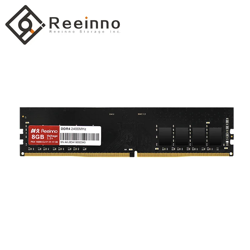 

Reeinno Ram 8GB DDR4 2400MHz 1.2V PC4-19200 17-17-17-39 CL=17 Interface Type 288pin single Ram Sell 4GB DIMM Desktop Memory