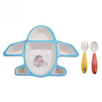 3Pcs/Set Baby Dishes Set Bamboo Fiber Cartoon Plane-shaped Tableware Training Plate Fork Spoon For Children Kids Dishware Set
3Pcs/Set Baby Dishes Set Bamboo Fiber Cartoon Plane-shaped Tableware Training Plate Fork Spoon For Children Kids Dishware Set