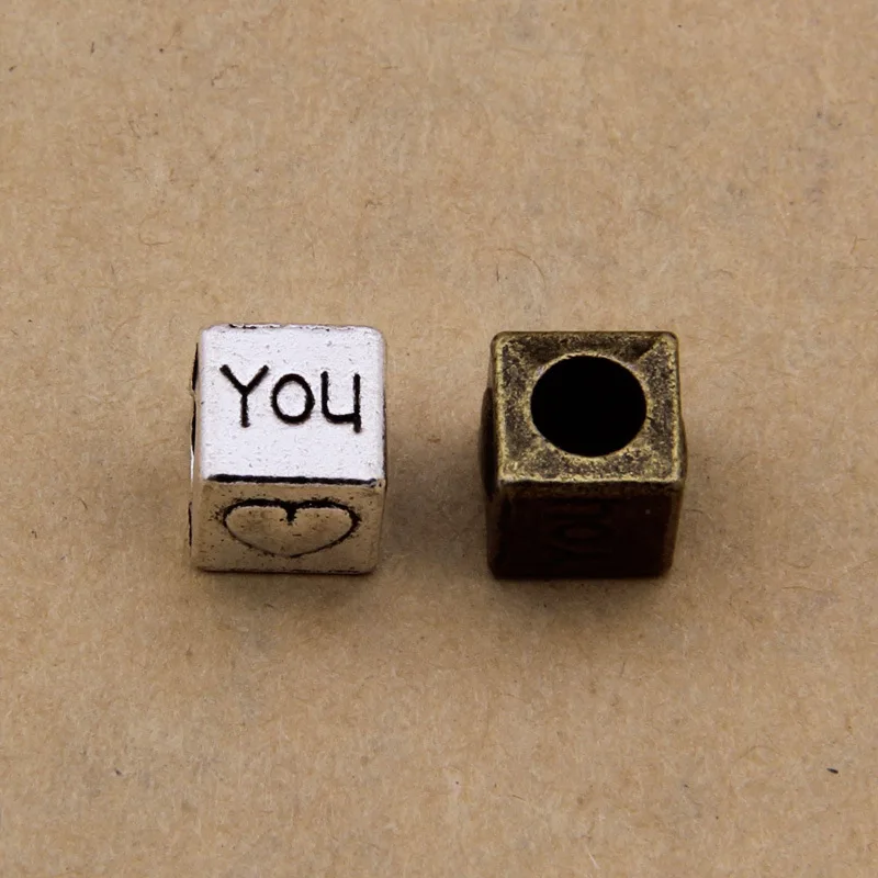 Daisies 50pcs/lot 7*7mm Bead Charm Square I Love You Letters Big Spacer Beads Fit Women Bracelet & Bangle Jewelry
Daisies 50pcs/lot 7*7mm Bead Charm Square I Love You Letters Big Spacer Beads Fit Women Bracelet & Bangle Jewelry