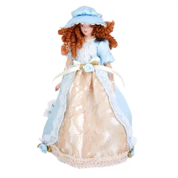 Dollhouse Miniature Porcelain Cute Dolls Victorian Lady in Dress Hat Stand Pretend Play Classic Dolls
Dollhouse Miniature Porcelain Cute Dolls Victorian Lady in Dress Hat Stand Pretend Play Classic Dolls