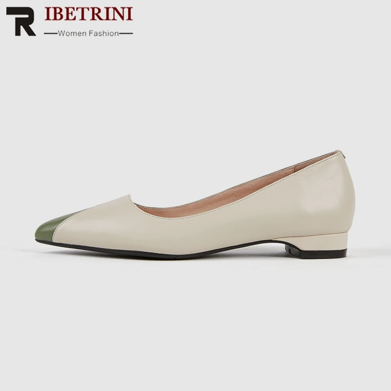 RIBETRINI 2019 New Fresh Spring Patchwork women's Low Heels Pumps Genuine Cow Leather Shallow Apricot Shoes Woman 33-40
RIBETRINI 2019 New Fresh Spring Patchwork women's Low Heels Pumps Genuine Cow Leather Shallow Apricot Shoes Woman 33-40