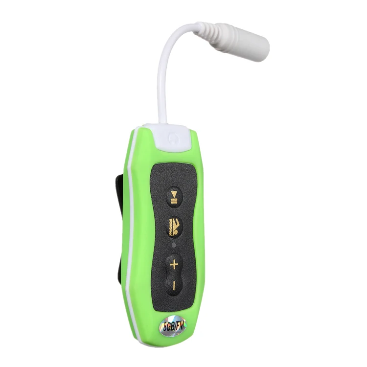 8GB MP3 Player Swimming Underwater Diving Spa + FM Radio Waterproof Headphones Green | Электроника