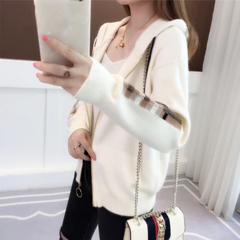 female han edition 2018 autumn wear loose brief paragraph hooded fleece languid is lazy wind joker knitted cardigan
female han edition 2018 autumn wear loose brief paragraph hooded fleece languid is lazy wind joker knitted cardigan