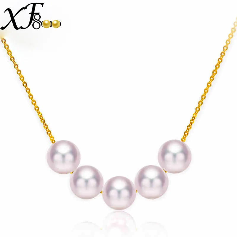XF800 Natural Akoya Pearls Necklace Fine Jewelry Perfectly Round Sea Water Pearl Pendant Real 18K gold/au750 Chain Gift S35
XF800 Natural Akoya Pearls Necklace Fine Jewelry Perfectly Round Sea Water Pearl Pendant Real 18K gold/au750 Chain Gift S35
