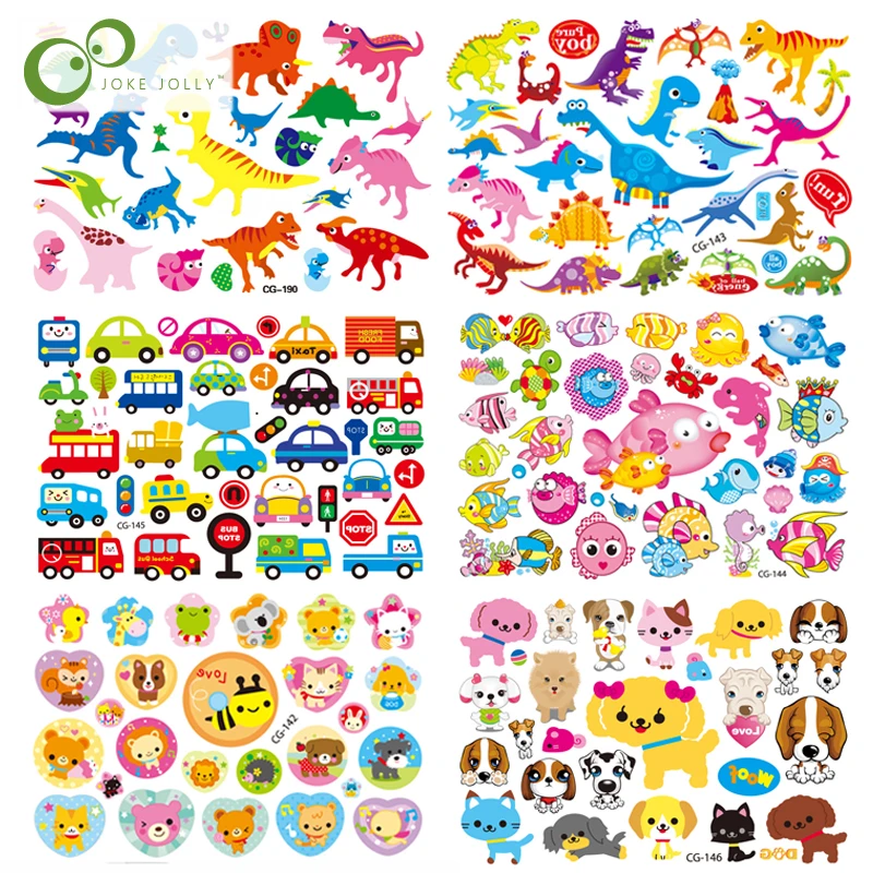 Children's Temporary Body Art Tattoos Fake Dinosaur Animal Fish Car Cartoon Tattoo Sticker Toys For Kids GYH
Children's Temporary Body Art Tattoos Fake Dinosaur Animal Fish Car Cartoon Tattoo Sticker Toys For Kids GYH