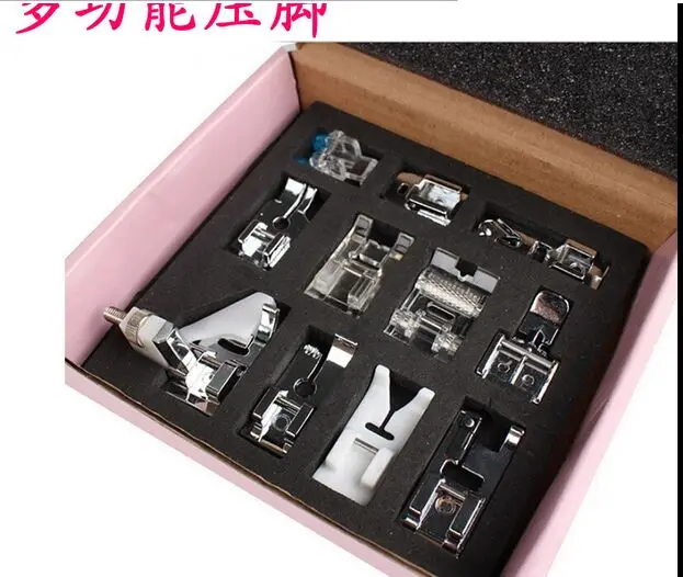 11pcs/lot falt presser foot for household sewing machine 505A accessories invisible zipper sewing binding pressor feet 1188
11pcs/lot falt presser foot for household sewing machine 505A accessories invisible zipper sewing binding pressor feet 1188