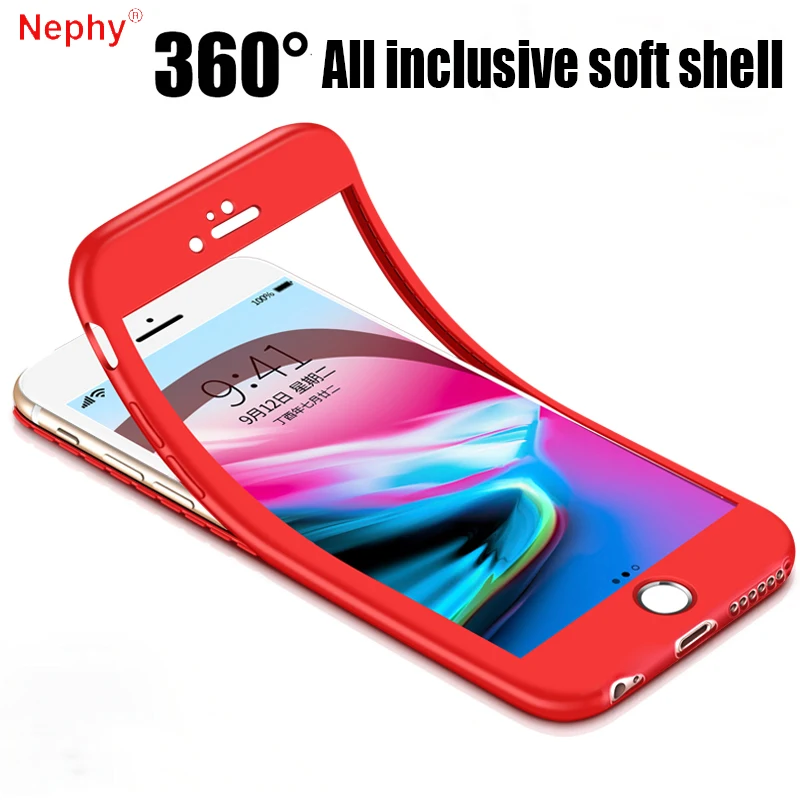 360 degree full protection case for iPhone 6 S 6S 7 8 Plus X XR XS Max 5 5s SE 6Plus 6sPlus 7Plus 8Plus Soft Silicon Cover Coque
360 degree full protection case for iPhone 6 S 6S 7 8 Plus X XR XS Max 5 5s SE 6Plus 6sPlus 7Plus 8Plus Soft Silicon Cover Coque