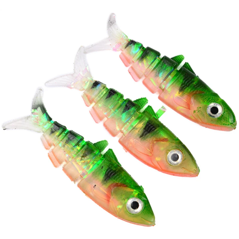3PCS 10CM 12.4G 4-Segment Fishing Lure Swimbait Grankbait Soft Bait Multi Jointed Lure Leurre Souple Fake Bait Fishing Tackles
3PCS 10CM 12.4G 4-Segment Fishing Lure Swimbait Grankbait Soft Bait Multi Jointed Lure Leurre Souple Fake Bait Fishing Tackles