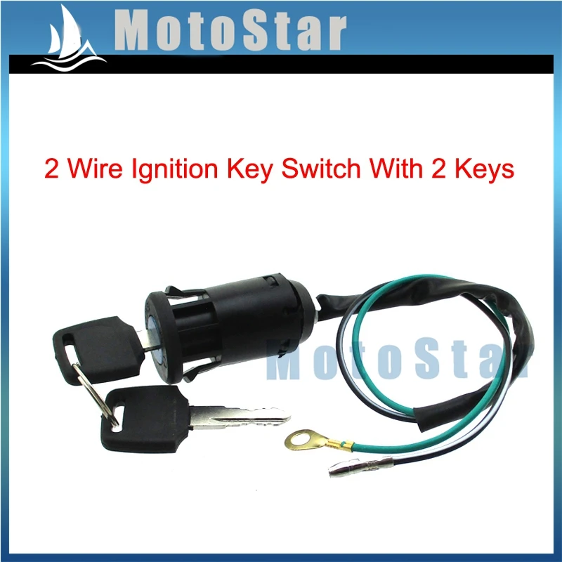 2 Wire Ignition Key Switch For 2 Stroke 47cc 49cc Mini Dirt Pocket Bike ATV Quad Go Kart Moto
2 Wire Ignition Key Switch For 2 Stroke 47cc 49cc Mini Dirt Pocket Bike ATV Quad Go Kart Moto