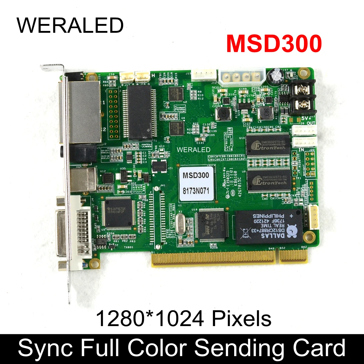 Nova Synchronous Full Color Sending Card MSD300, RGB LED Video Controller support P2.5 P3 P4 P5 P6 P7.62 P8 P10 LED Video Screen
Nova Synchronous Full Color Sending Card MSD300, RGB LED Video Controller support P2.5 P3 P4 P5 P6 P7.62 P8 P10 LED Video Screen