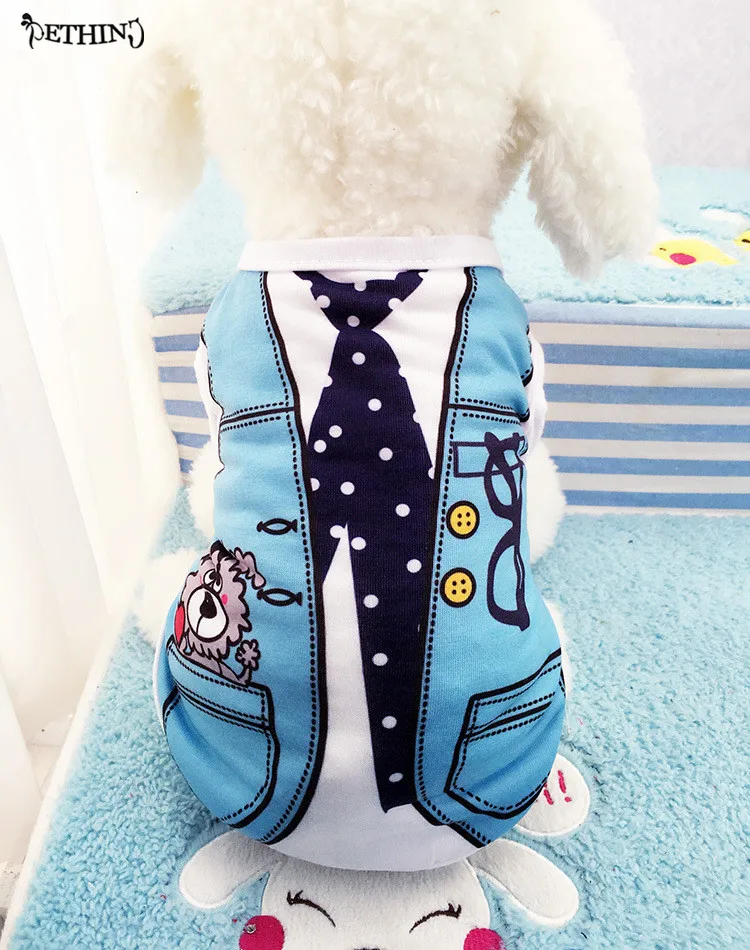 New Spring and Summer Dog Vest Fake Strap Pet Clothes Dog Coat T-shirt Cotton Small Dog Apparel For Chihuahua Puppy Dogs
New Spring and Summer Dog Vest Fake Strap Pet Clothes Dog Coat T-shirt Cotton Small Dog Apparel For Chihuahua Puppy Dogs