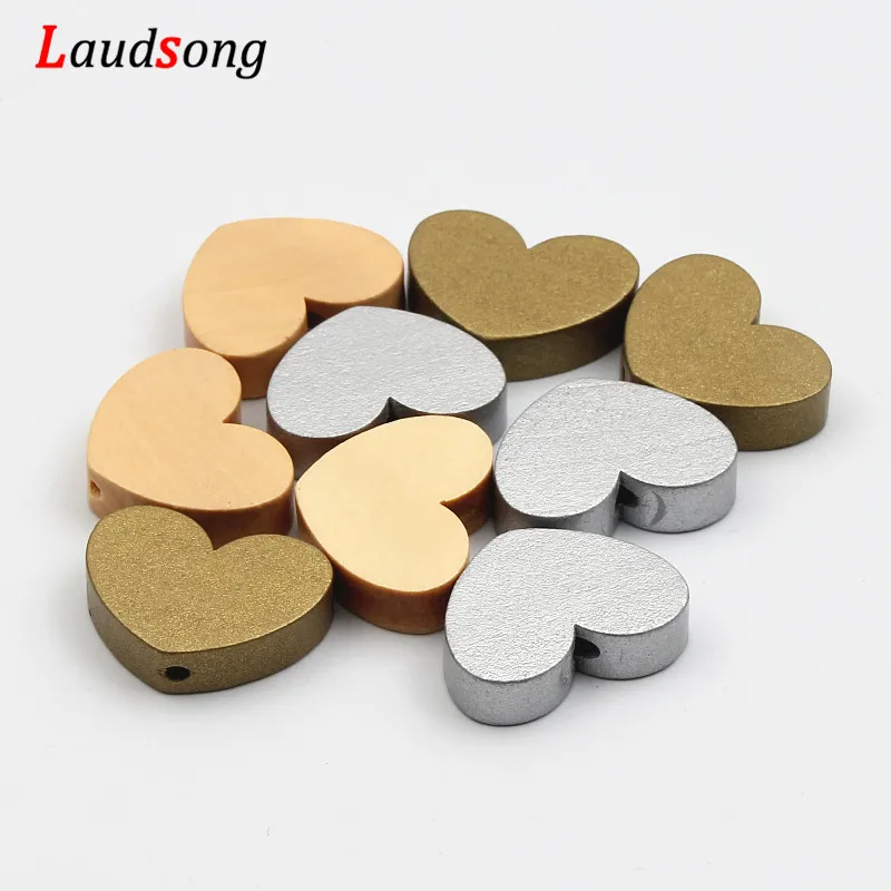 10pcs 30x23x10mm Gold/Silver Beaded Heart Shape Natural Wooden Beads for Jewelry Making Necklace DIY
10pcs 30x23x10mm Gold/Silver Beaded Heart Shape Natural Wooden Beads for Jewelry Making Necklace DIY
