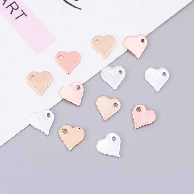 New Fashion Rose Gold Silver Heart Pendant Alloy Charms Handmade Women Earrings Bracelets Jewelry Making Accessories Wholesale
New Fashion Rose Gold Silver Heart Pendant Alloy Charms Handmade Women Earrings Bracelets Jewelry Making Accessories Wholesale