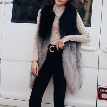 AreMoMuWha Fur Vest Female Long Section Korean Version of The Autumn and Winter New Gradient Color Imitation Fox Fur Vest Jacket
AreMoMuWha Fur Vest Female Long Section Korean Version of The Autumn and Winter New Gradient Color Imitation Fox Fur Vest Jacket