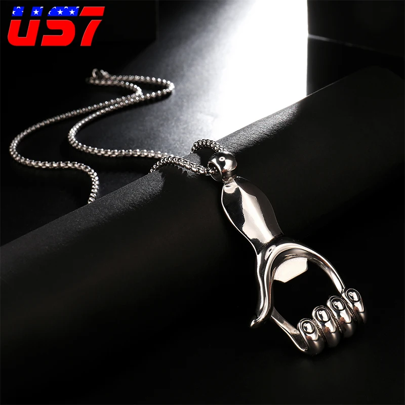 US7 Punk Motorcycle Street Figure bottle opener Pendants Necklace Bike Stainless Steel Gothic Hand Necklace for Men Jewelry Gift
US7 Punk Motorcycle Street Figure bottle opener Pendants Necklace Bike Stainless Steel Gothic Hand Necklace for Men Jewelry Gift