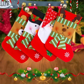 New Christmas Cute Sock Santa Gift Bag Hanging Loops Children Socks For Christmas Gift
New Christmas Cute Sock Santa Gift Bag Hanging Loops Children Socks For Christmas Gift