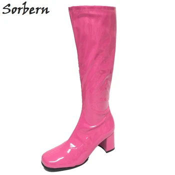 Sorbern Halloween Costumes Boots For Women Knee High Square Toe 1960 GOGO Boots Vintage 60s 70s Fancy Boots For Party Plus Size
Sorbern Halloween Costumes Boots For Women Knee High Square Toe 1960 GOGO Boots Vintage 60s 70s Fancy Boots For Party Plus Size