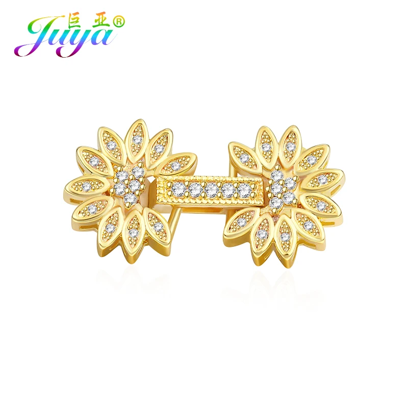 Juya DIY Jewelry Clasp Supplies Handmade Connector Hook Clasps Accessories For Women Natural Stone Pearls Beading Making | Украшения и