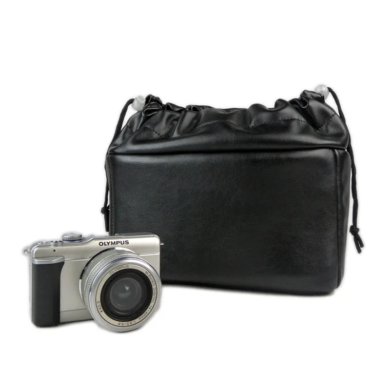 

Leather Anti-vibration SLR camera inner bag digital camera Insert Padded Bag for Sony Canon Nikon Olympus Panasonic DSLR camera