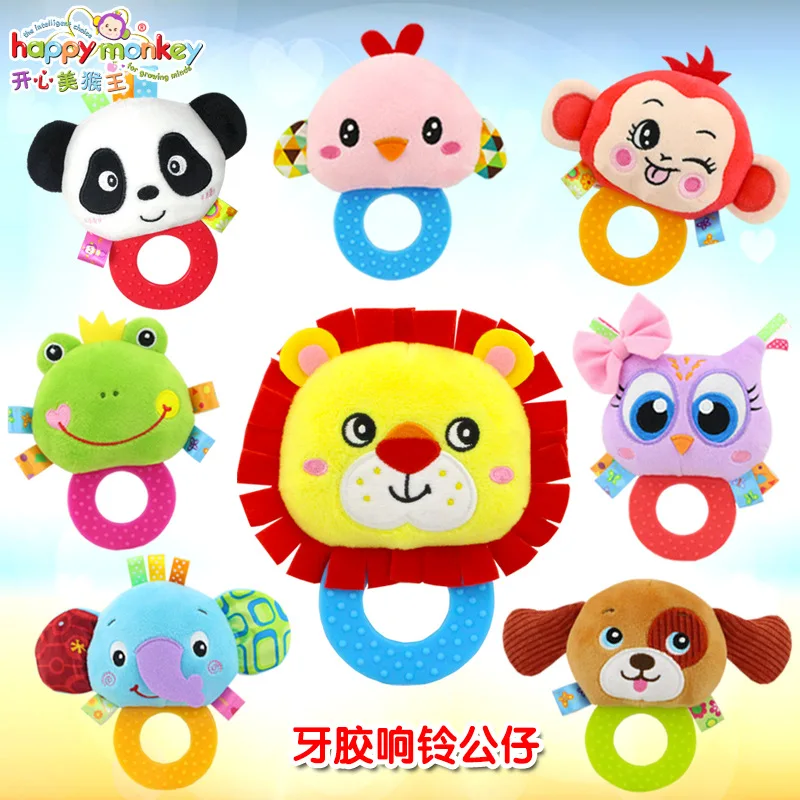 Cute Animal Plush Teether Hand Bell Baby Rattle Teether Bed Hanging Multi-function Toy Baby Early Education Plush Baby BB Toys
Cute Animal Plush Teether Hand Bell Baby Rattle Teether Bed Hanging Multi-function Toy Baby Early Education Plush Baby BB Toys
