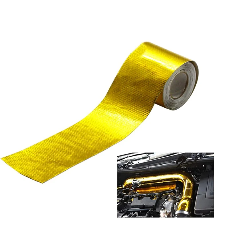 5m Meters Self-Adhesive Heat Reflective Tape Car Truck Motorcycle Fiberglass Heat Shields Reflect Adhesive Wrap Barrier Roll
5m Meters Self-Adhesive Heat Reflective Tape Car Truck Motorcycle Fiberglass Heat Shields Reflect Adhesive Wrap Barrier Roll