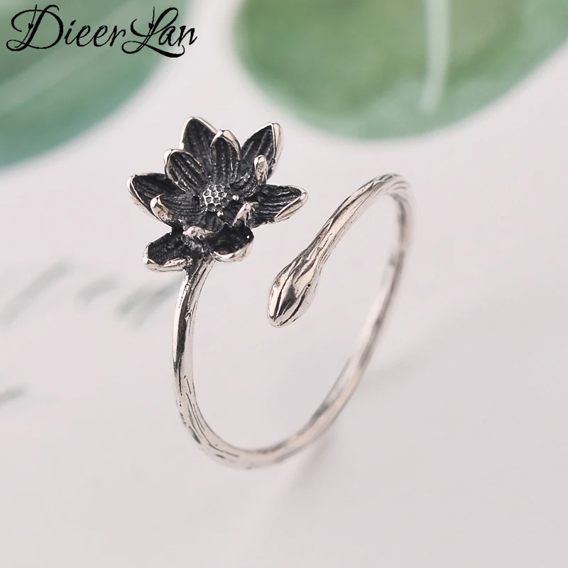 New Arrivals 925 Sterling Silver Vintage Lotus Flower Rings for Women Adjustable Size Ring Fashion sterling-silver-jewelry
New Arrivals 925 Sterling Silver Vintage Lotus Flower Rings for Women Adjustable Size Ring Fashion sterling-silver-jewelry