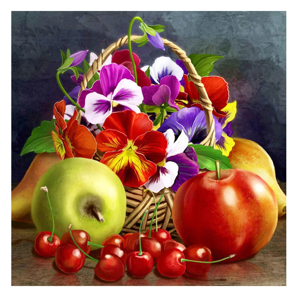 5D Full drill Diamond Painting Fruits and flowers Mosaic DIY Cross Stitch Diamond Embroidery Scenery Home Decorative Craft
5D Full drill Diamond Painting Fruits and flowers Mosaic DIY Cross Stitch Diamond Embroidery Scenery Home Decorative Craft